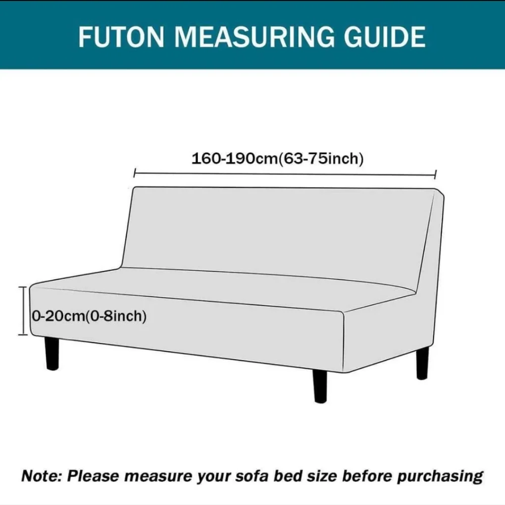 Floral Leaf Pattern Sofa Cover For Like IKEA Size Futon